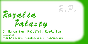 rozalia palasty business card